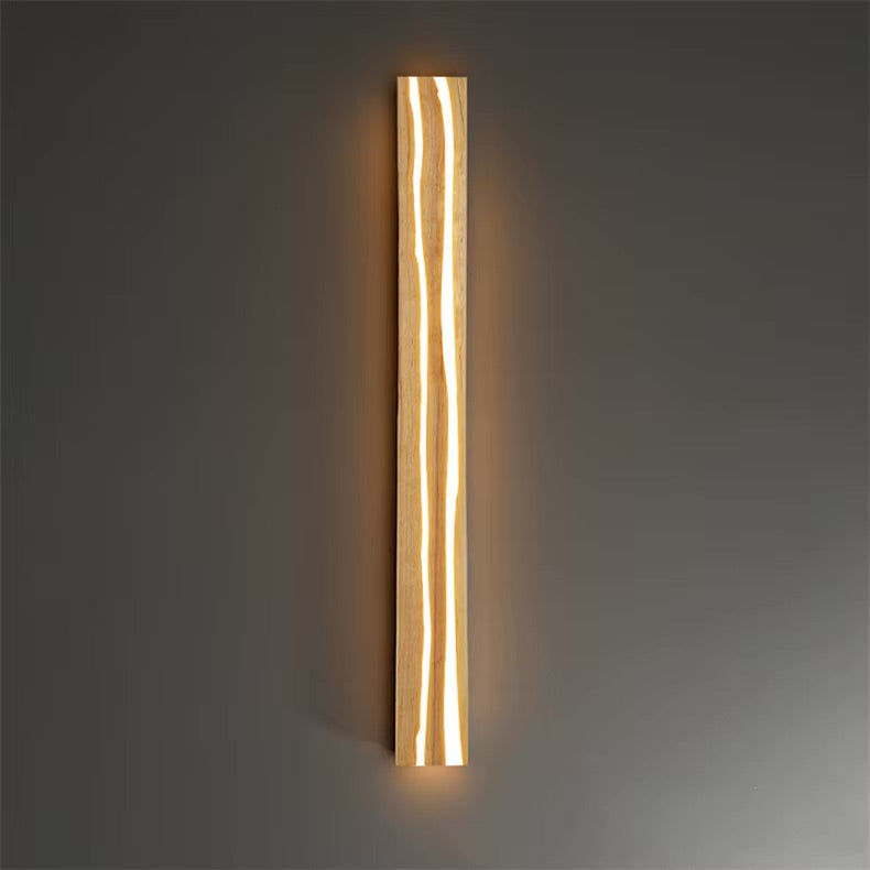 VoordeelPaleis NordicLux Wandlamp Spiegellamp Hout warm licht 50 cm.