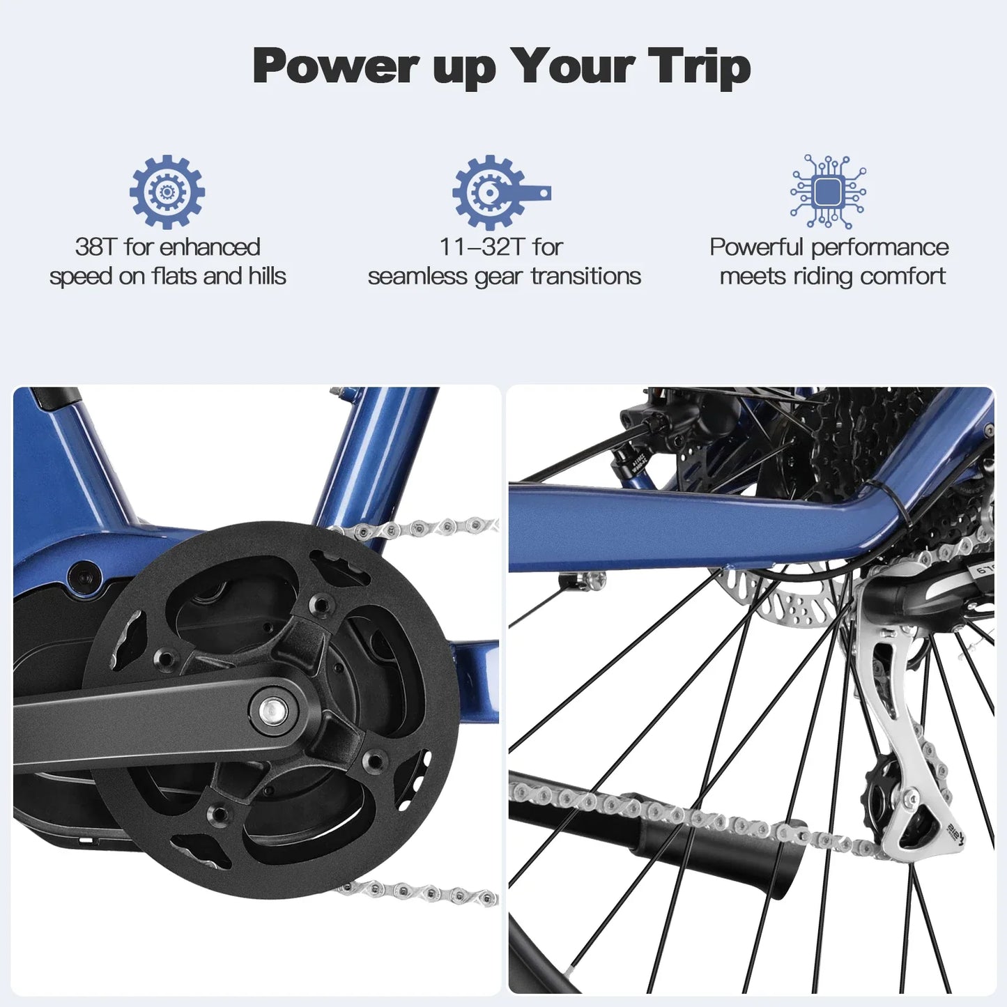 Elektrische Mountainbike 29" – 250W Middenmotor | 43.2V 10.4Ah Ingebouwde Batterij | Full Suspension | LCD Display