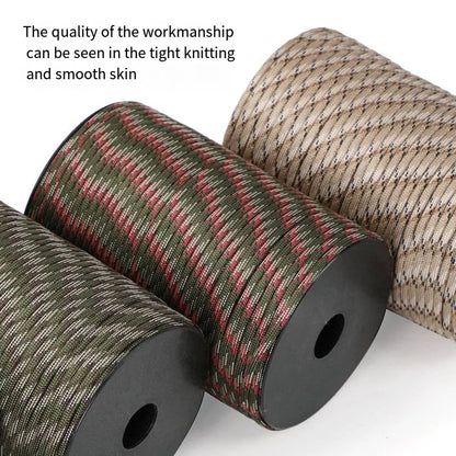 100m Norvo Survival Paracord – 9-Kern Militaire 550 Paracord Touw voor Outdoor & Handwerk