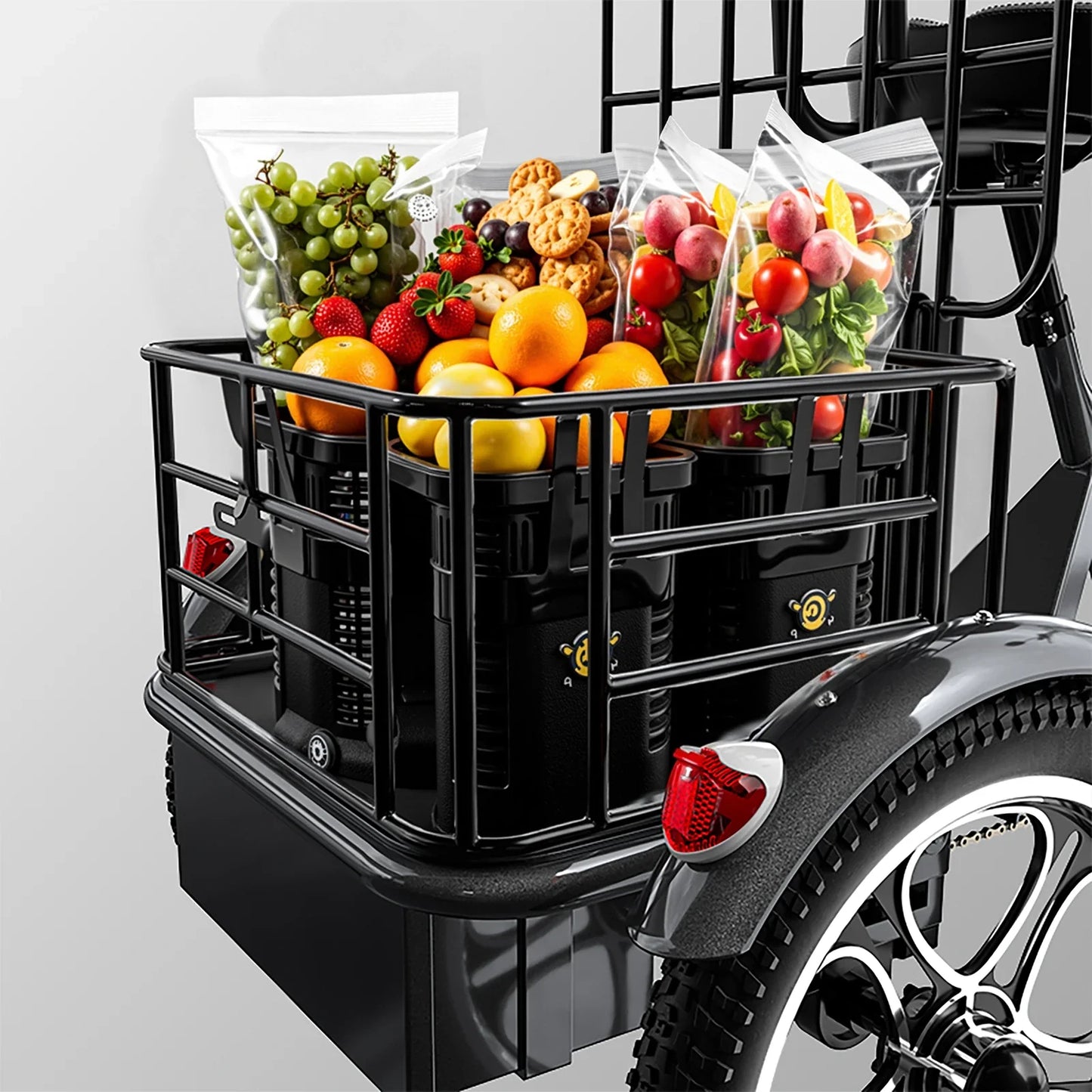 Cysum - Elektrische Driewieler – 48V 22Ah – Ideaal voor Boodschappen, Leveringen en Goederenvervoer
