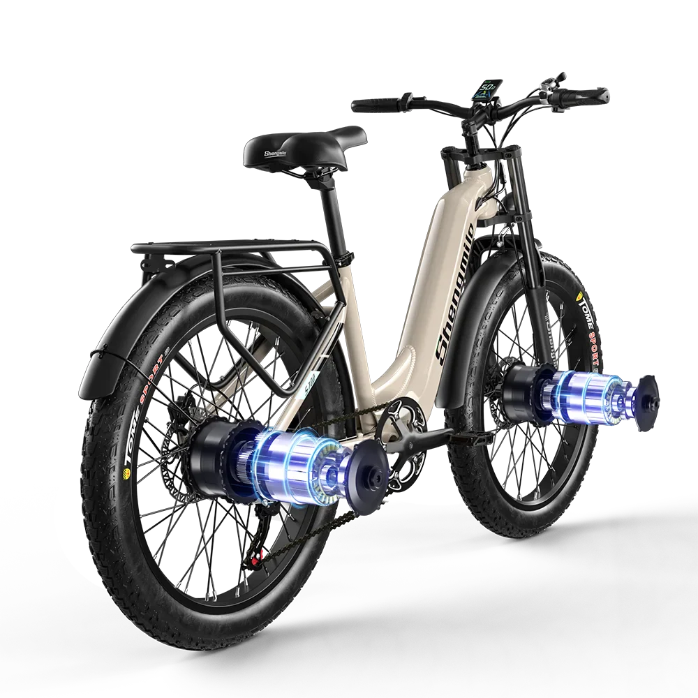Shengmilo S700 Elektrische Fiets – 2000W | 48V 17.5Ah Samsung Accu | 26x3.0 Inch Fatbike