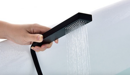 VoordeelPaleis® Badkraan San Marino bad inbouw - opbouw mengkraan model met handdouche mat zwart