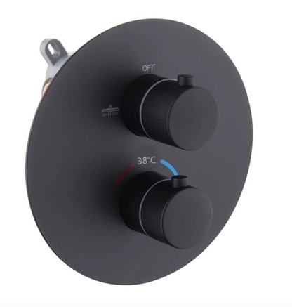 VoordeelPaleis® Doucheset Washington Premium Plus 10 inch regendouche rond 3-weg zwart inbouw