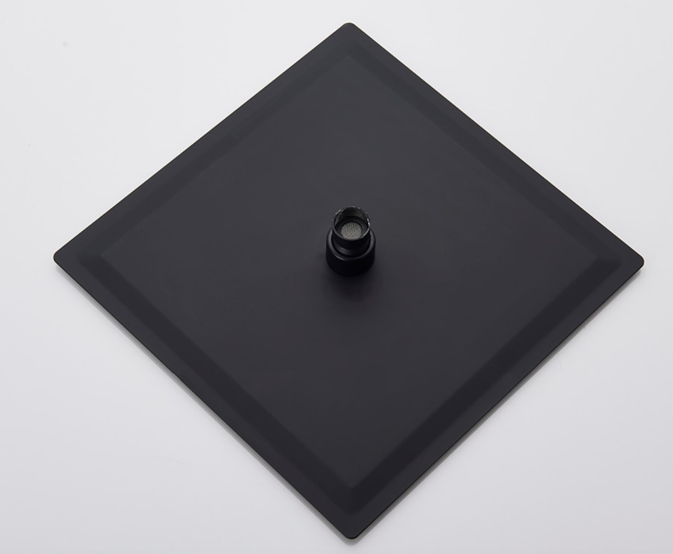 VoordeelPaleis® Doucheset Premium 40 cm. regendouche vierkant 2-weg zwart inbouw