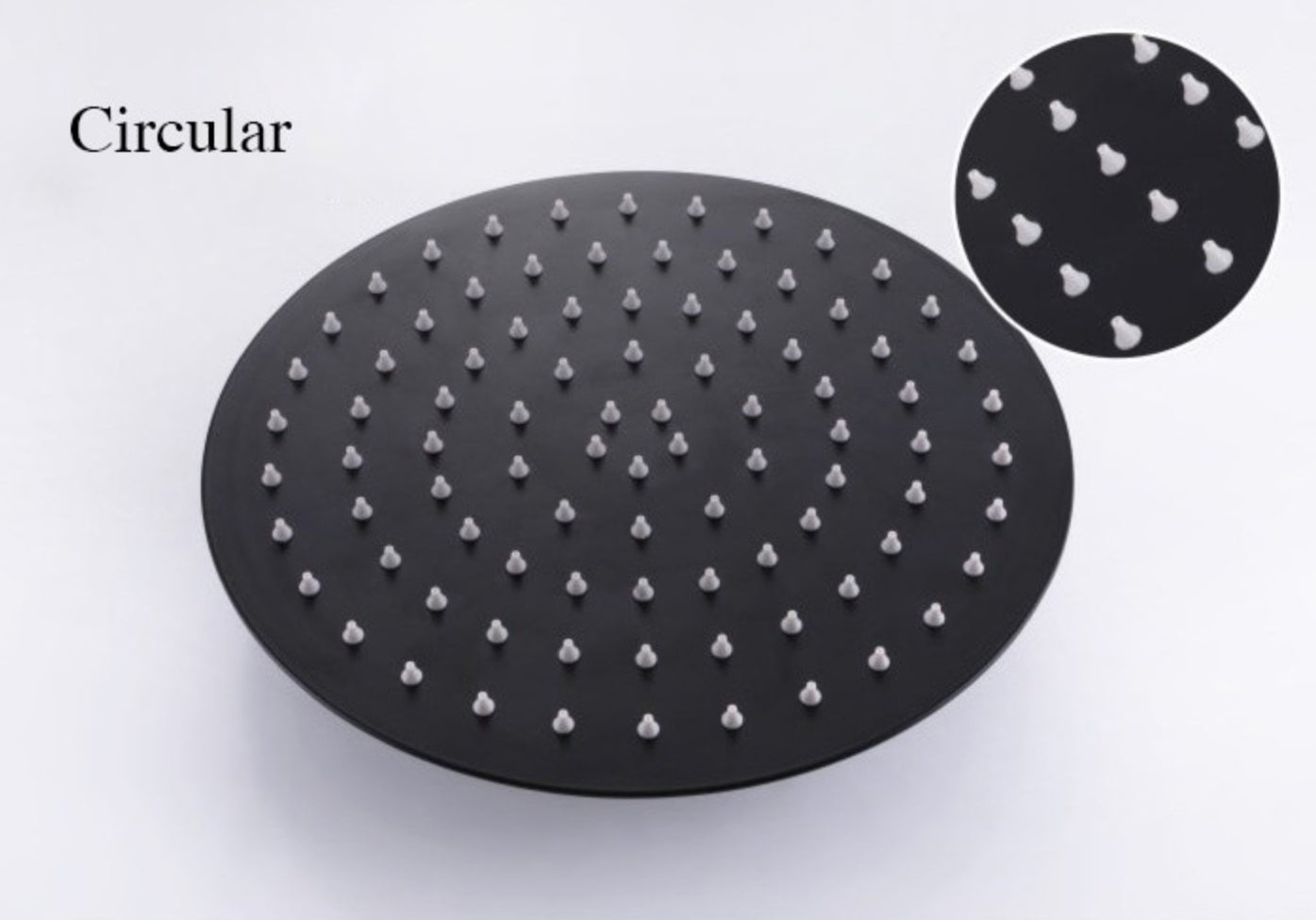 AKTIE SaniSupreme Doucheset Yosemite 25 cm. regendouche rond 2-weg zwart inbouw