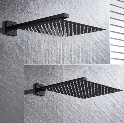 VoordeelPaleis® Promobundel Inbouw Doucheset Manhattan Premium de Luxe LCD 10 inch regendouche vierkant 3-weg zwart