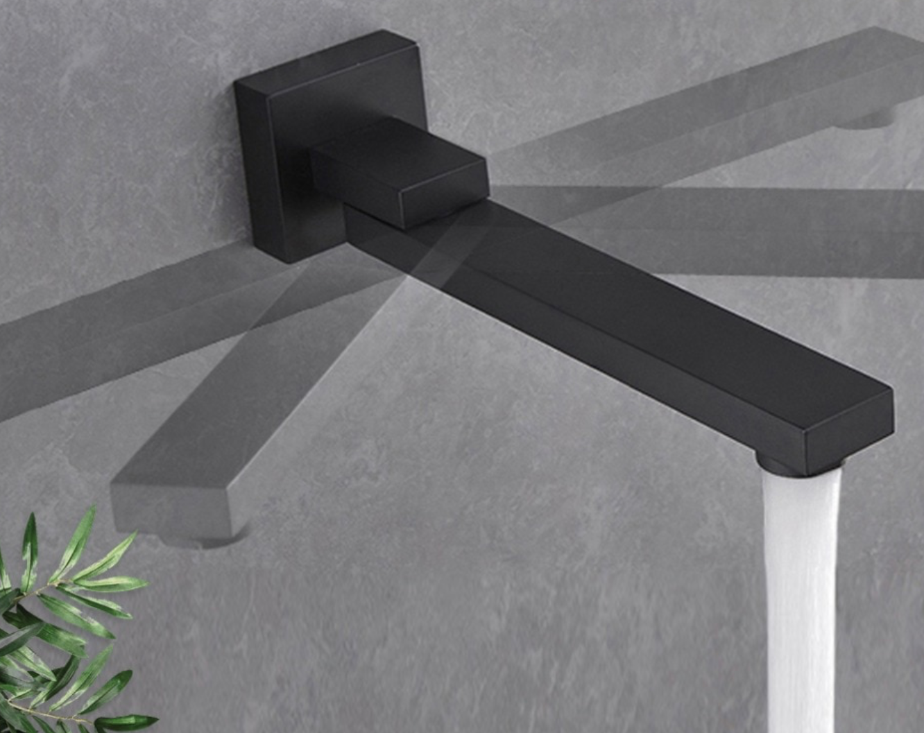 SaniSupreme Doucheset Manhattan Premium de Luxe LCD 50 cm plafond regendouche vierkant 3-weg zwart inbouw