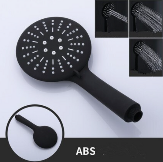 SaniSupreme Brasil handdouche rond zwart ABS 5 inch