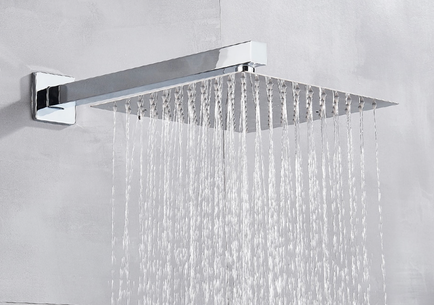 VoordeelPaleis® Doucheset Manhattan Premium de Luxe LCD 12 inch regendouche vierkant 3-weg chroom inbouw
