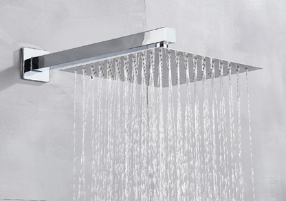VoordeelPaleis® Doucheset Manhattan Premium de Luxe LCD 12 inch regendouche vierkant 3-weg chroom inbouw