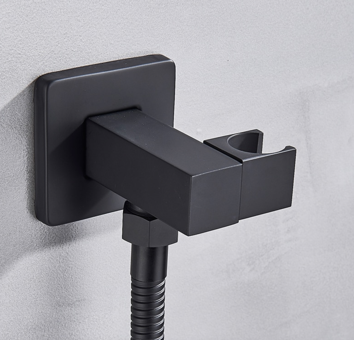 VoordeelPaleis® Doucheset Manhattan 10 inch regendouche vierkant 3-weg zwart inbouw