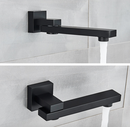 VoordeelPaleis® Doucheset Manhattan 8 inch regendouche vierkant 3-weg zwart inbouw