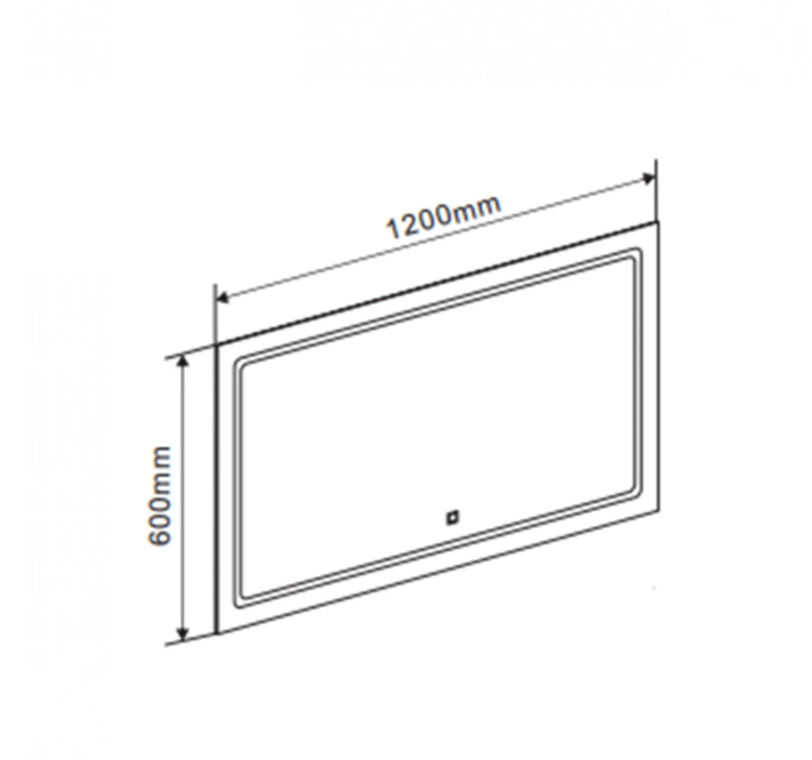 Spiegel VoordeelPaleis® Design Aurora 120x60 cm