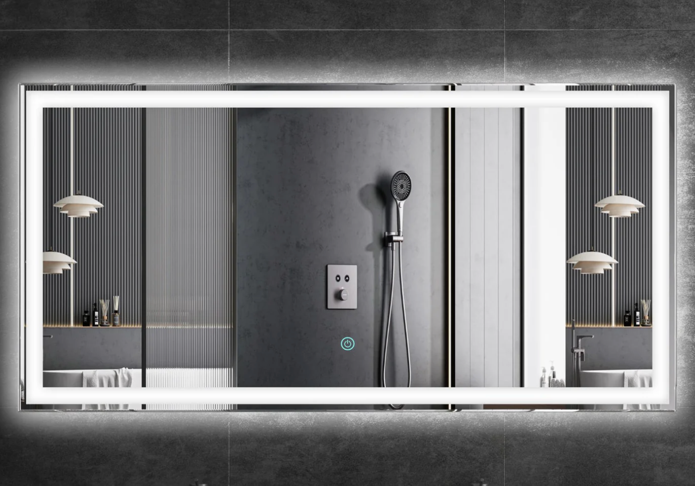 Spiegel VoordeelPaleis® Design Aurora 90x60 cm