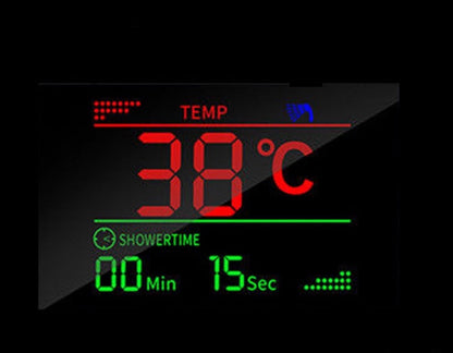 Douchepaneel Opbouwdouche VoordeelPaleis® Sora Douchepaneel met hand- en voetendouche LCD Premium rvs brushed