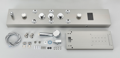 Douchepaneel Opbouwdouche VoordeelPaleis - Urion LCD Premium brushed