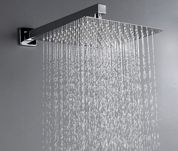VoordeelPaleis® Doucheset Lugano Premium handdouche mengkraan regendouche vierkant 25 cm. Chroom inbouw 2 weg