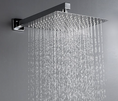 VoordeelPaleis® Doucheset Lugano Premium handdouche mengkraan regendouche vierkant 25 cm. Chroom inbouw 2 weg
