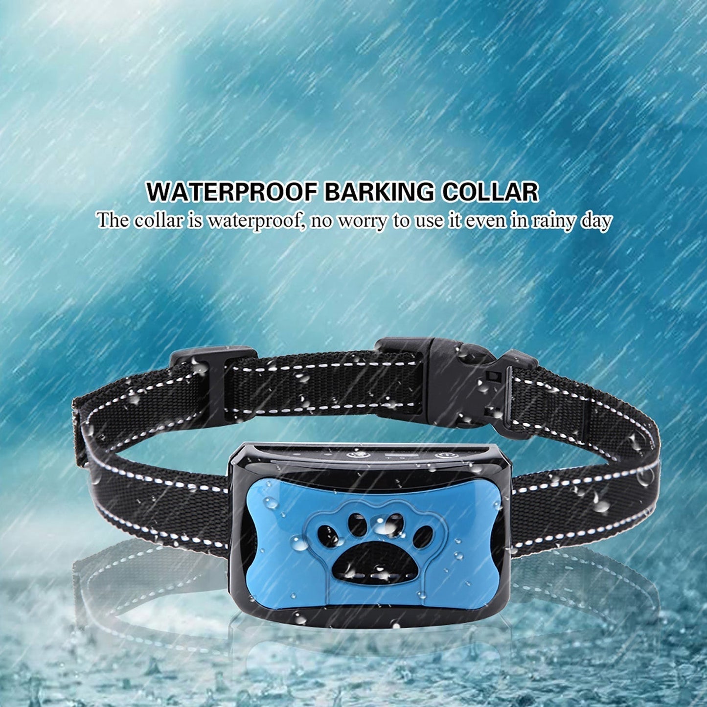 Pijnloze Anti-Blaf Halsband – Trillingen & Ultrasoon voor Honden