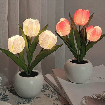 BloomLight LED Tulpen Nachtlamp – Sfeervolle Verlichting met Natuurlijke Look