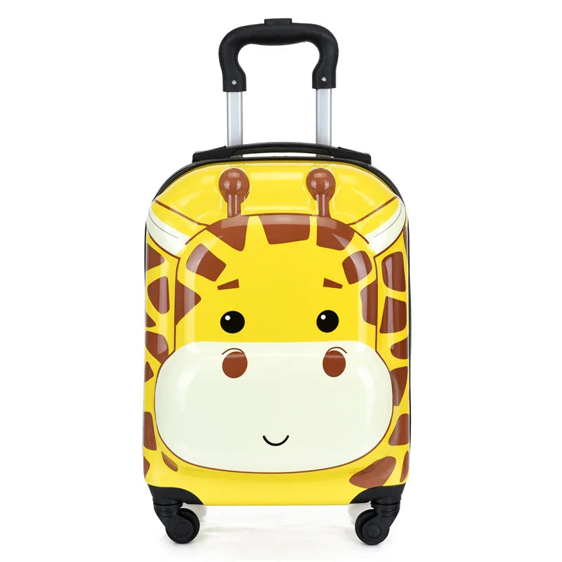 Sydney Kinderkoffer – 3D Dierentrolley met 360° Wielen en Verstelbare Handgreep | Lichtgewicht & Schokbestendig