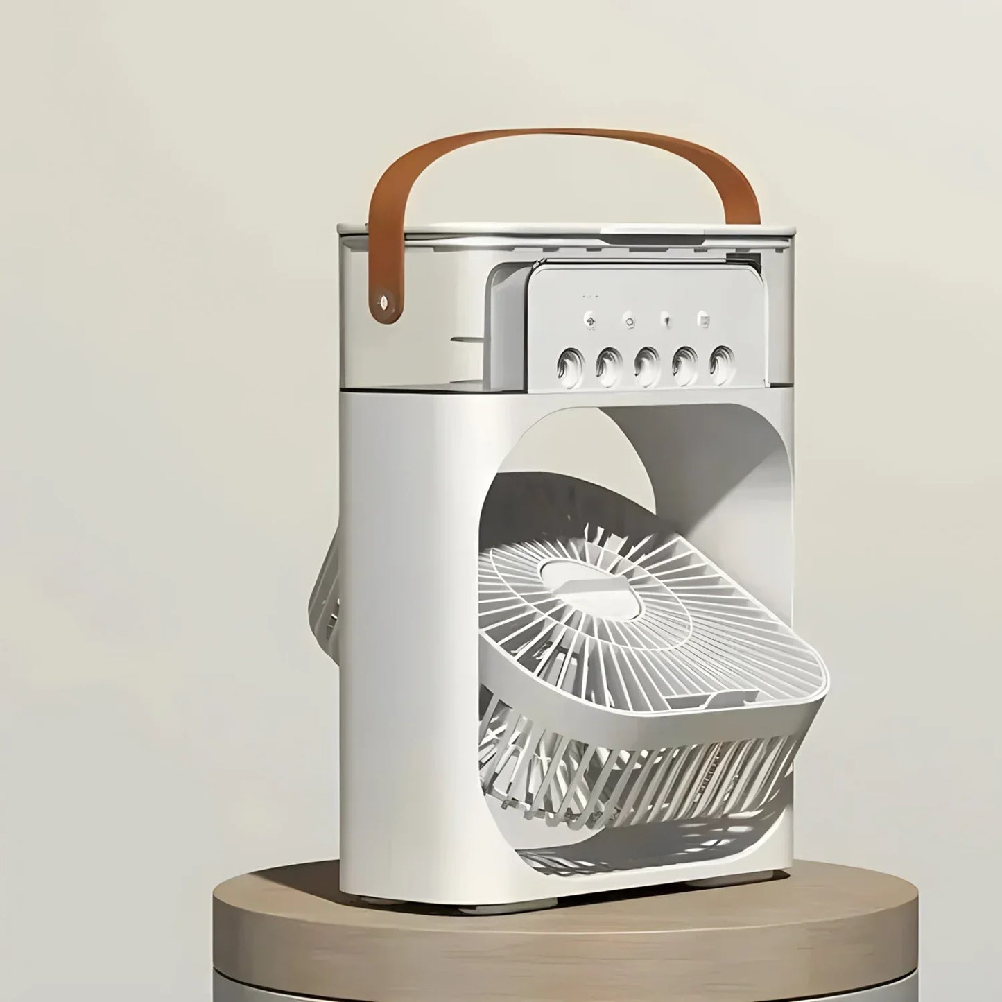 Koelora mobiele aircooler – 3-in-1 ventilator, luchtkoeler en bevochtiger met LED-licht
