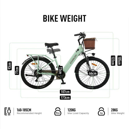 Cysum X-City Elektrische Fiets – Praktisch, Krachtig en Comfortabel