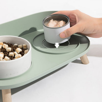 Scandinavische Stijl Dubbele Voerbak Voor Je Hond of Kat