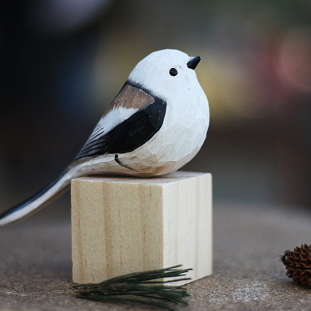 GloRadiance Houten Vogelbeeldjes – Handgemaakt Interieurdecoratie