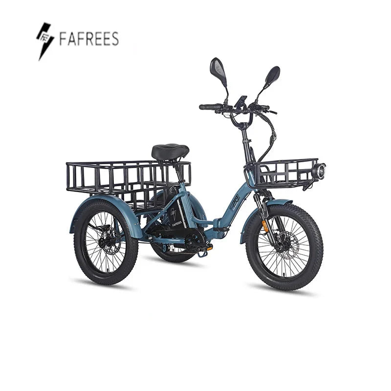 Fafrees F20 Mate Elektrische Driewieler – 500W Motor – 48V 21Ah Accu – Tot 120 km Bereik – Hydraulische Remmen – Full LCD Display – Extra Comfort