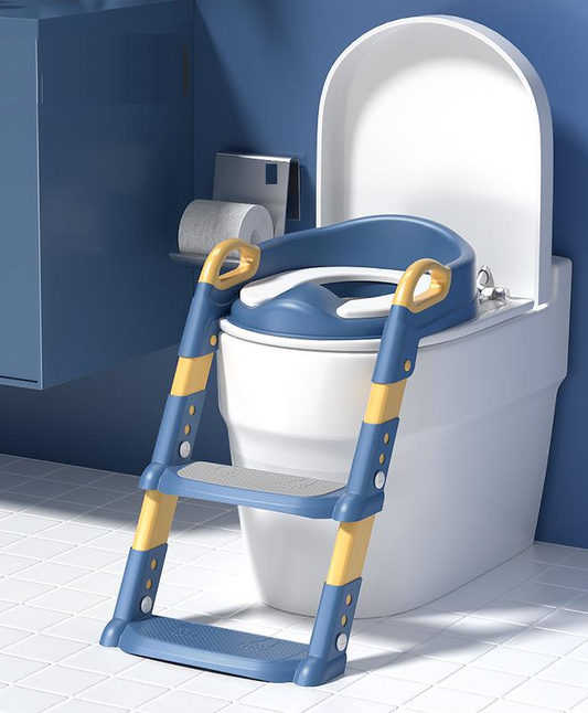 Kindertoiletladder – Verstelbare 2-in-1 ladder met antislip treden – Veilig en opvouwbaar