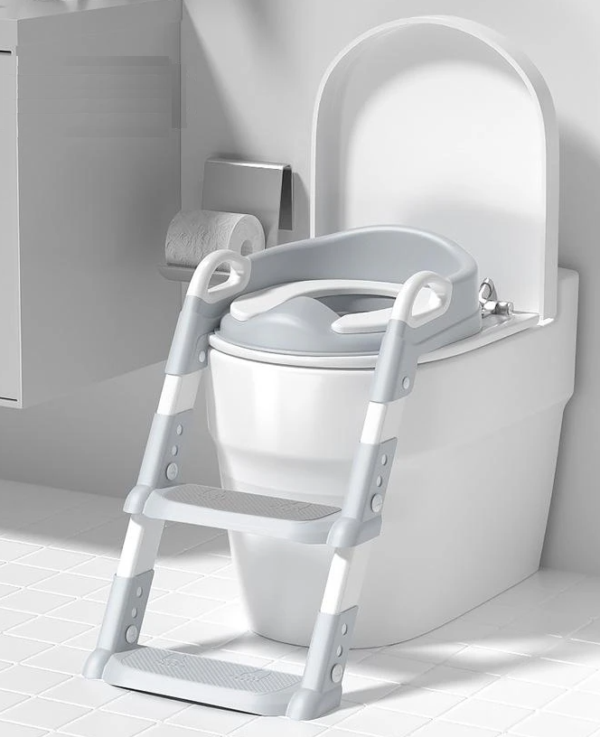 Kindertoiletladder – Verstelbare 2-in-1 ladder met antislip treden – Veilig en opvouwbaar