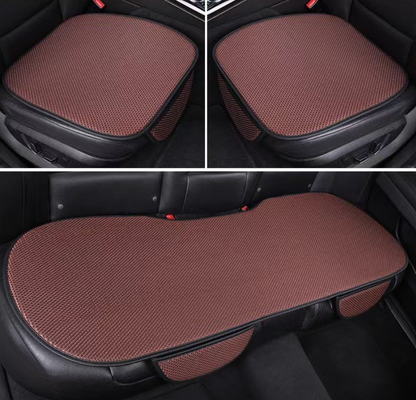 BreezeComfort Autohoes Set – Ademend IJszijde Autostoelkussen met Massage-effect