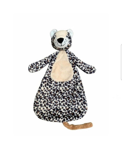 Knuffeldoekje – Superzachte Babyvriendelijke Stof met Speenlus, Trendy Luipaardprint