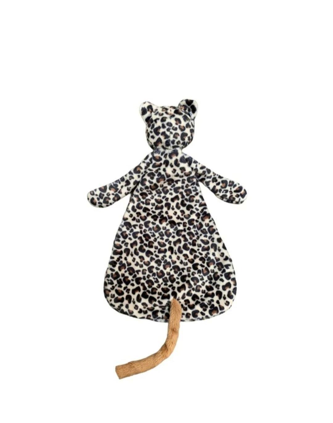 Knuffeldoekje – Superzachte Babyvriendelijke Stof met Speenlus, Trendy Luipaardprint