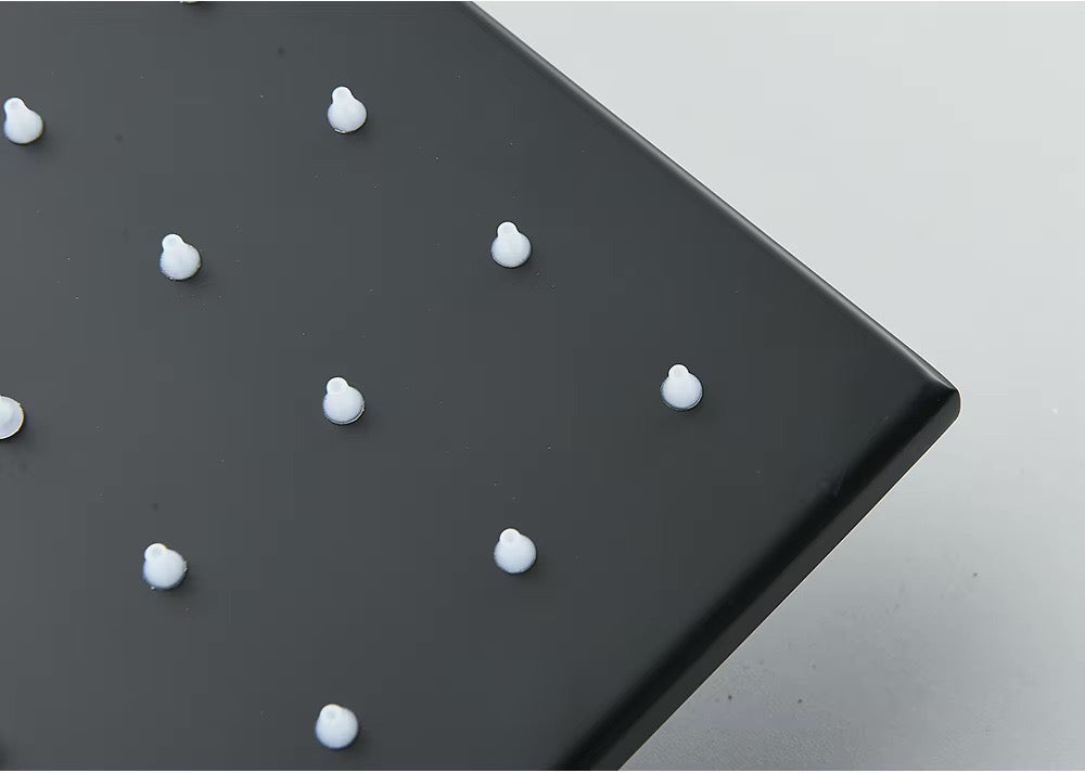 VoordeelPaleis® Doucheset Manhattan Premium Wellness LCD 50 cm plafond regendouche met inbouw muurjets zwart inbouw
