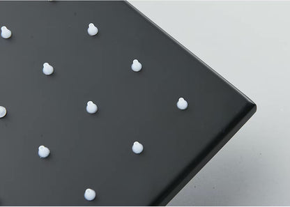 VoordeelPaleis® Doucheset Manhattan Premium Wellness LCD 50 cm plafond regendouche met inbouw muurjets zwart inbouw