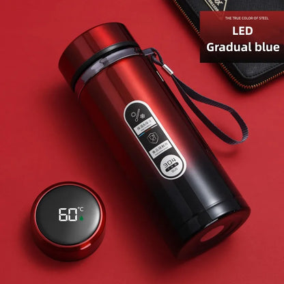 TempraFles – Slimme Thermosfles met LED Temperatuurdisplay (800ml–1L)