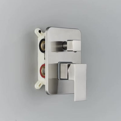 Doucheset Bolivia Premium 30 cm. regendouche vierkant 2-weg RVS geborsteld