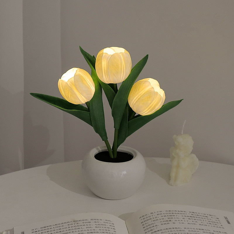 BloomLight LED Tulpen Nachtlamp – Sfeervolle Verlichting met Natuurlijke Look