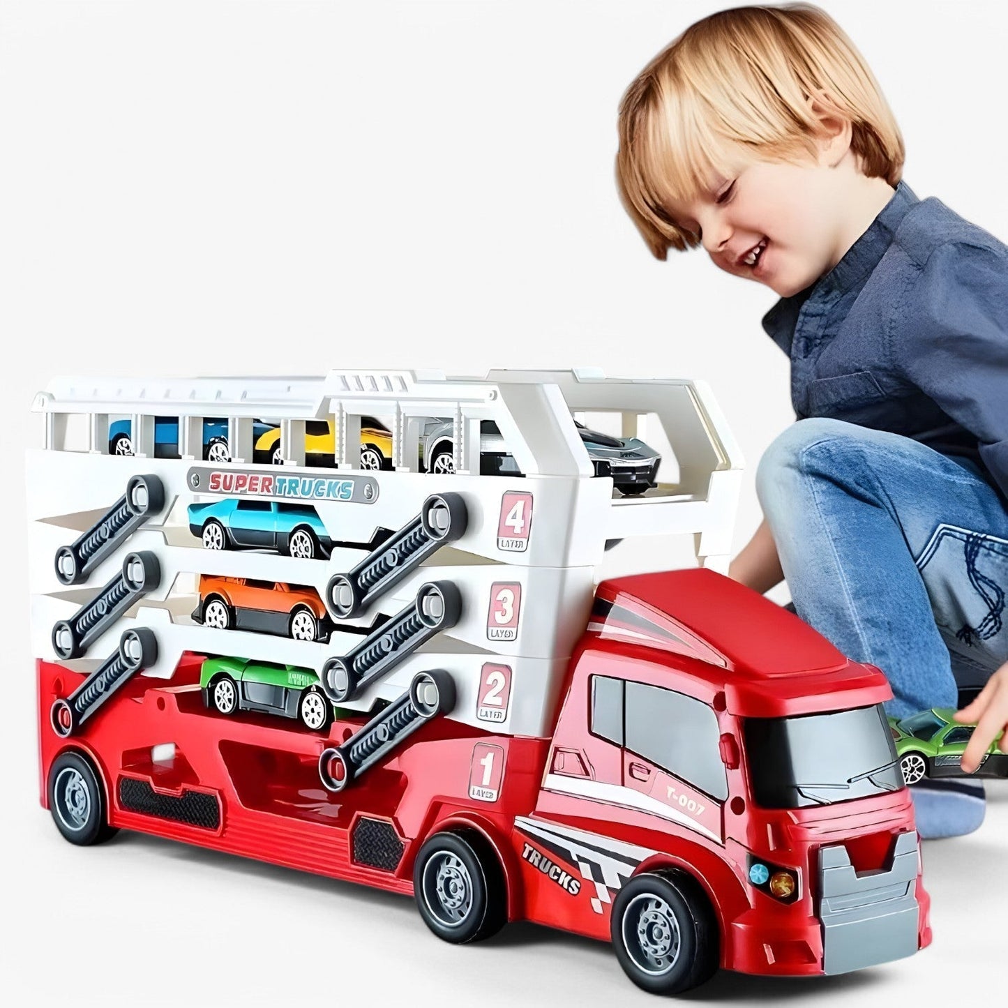 Interactieve Auto met Racebaan en 6 Extra Raceauto's – Geschikt voor Kinderen vanaf 3 Jaar