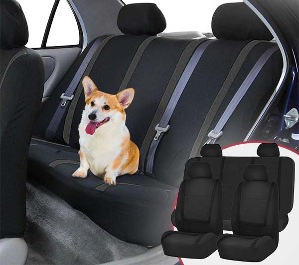 ComfortSeat 9-delige Auto Stoelhoezen Set – Universeel, Ademend & Wasbaar