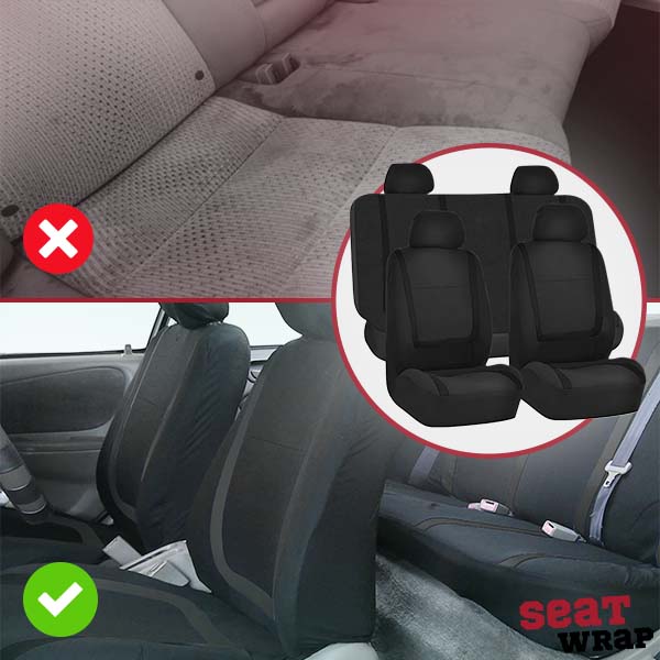 ComfortSeat 9-delige Auto Stoelhoezen Set – Universeel, Ademend & Wasbaar