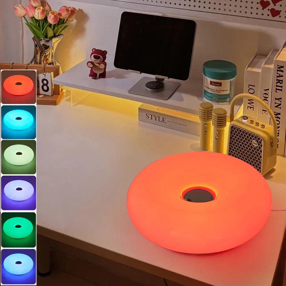 Kleurrijke Touch Tafellamp met USB – RGB Verlichting & Dimbare Helderheid