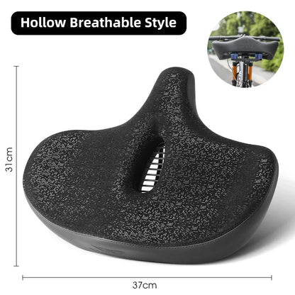 Brede Ergonomische Fietszadel – Comfortabel Zadel met Schokdemping voor Stads- en Mountainbikes