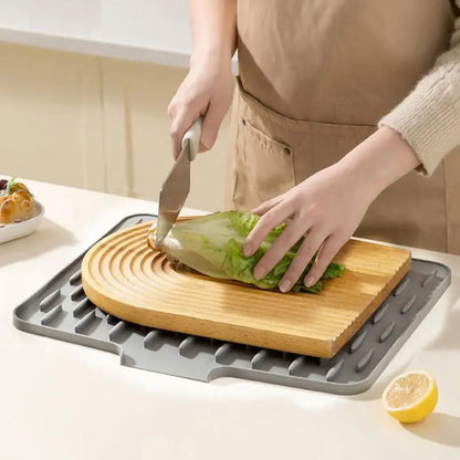 Flexibele BPA-vrije Siliconen Afdruipmat met Hittebescherming – 36×30 cm