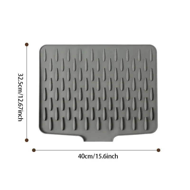 Flexibele BPA-vrije Siliconen Afdruipmat met Hittebescherming – 36×30 cm