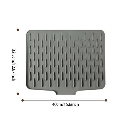 Flexibele BPA-vrije Siliconen Afdruipmat met Hittebescherming – 36×30 cm
