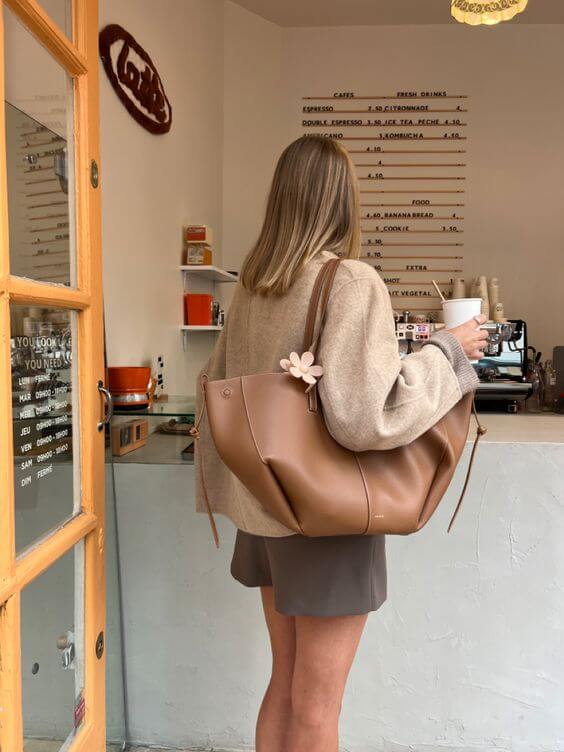 Norvo Vintage Tote Bag – Leren Dames Schoudertas