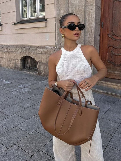 Norvo Vintage Tote Bag – Leren Dames Schoudertas
